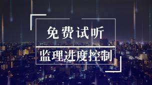 监理免费试听《进度控制》